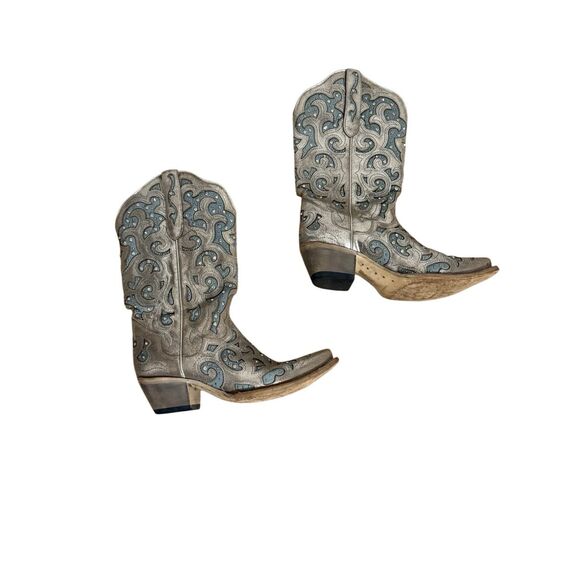J.B. Dillon Bellflower Western Women's Sparkle Boots Size 11 - Picture 4 of 10
